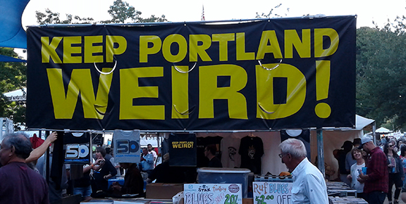 Keep-Portland-Weird-sign-Waterfront-Blues-Festival